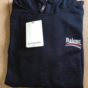 Balenciaga Sweaters - Balenciaga Print Hoodie Balenciaga Sweaters - Balenciaga Print Hoodie